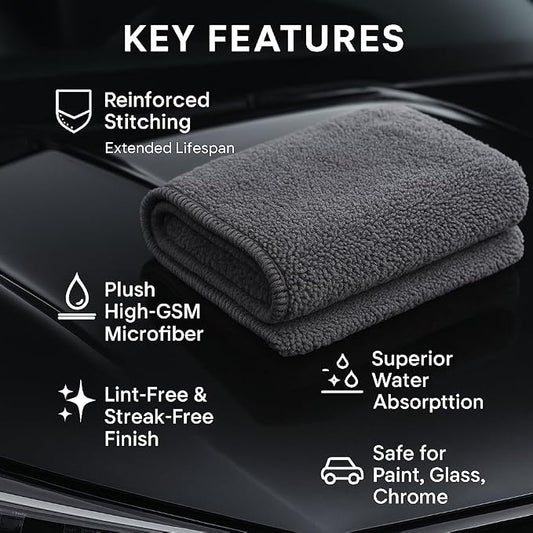 PAKS - 3 Pack Reusable Microfiber Towels - 16x24 Micro Fiber Towels Car - Image 2