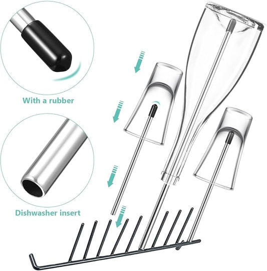 Bottles Bottles Bottles Bottle Holders Dishwasher 8pcs Dish Drying Rack - Image 2