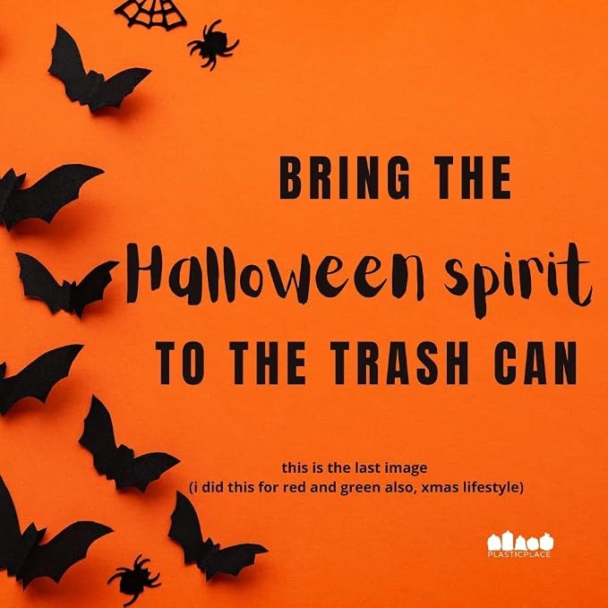 Plasticplace 55-60 gallon Trash Bags │ 1.2 Mil │ Orange Heavy Duty Garbage Can - Image 11