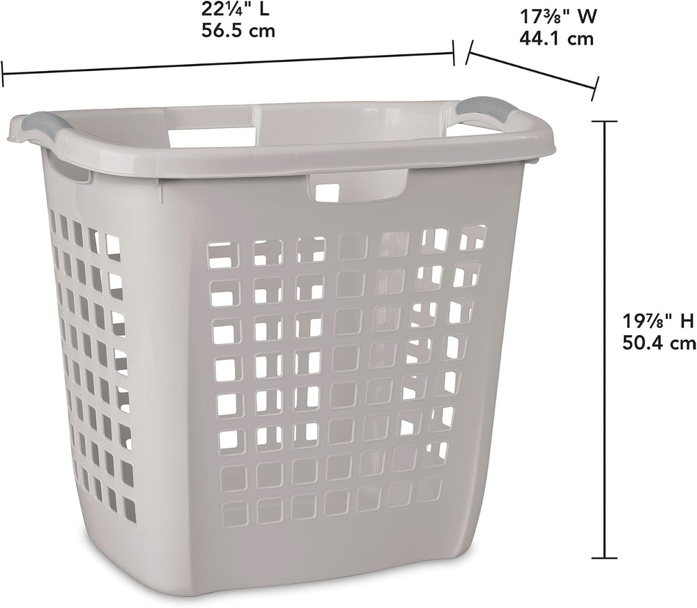 Sterilite Ultra Easy Carry Hamper, Laundry Basket Organizer, 4-Pack