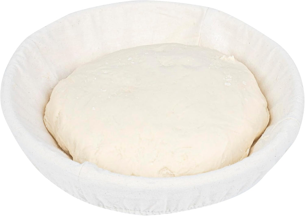 Restaurantware Round Natural Rattan Banneton Proofing Basket, 10 Pack