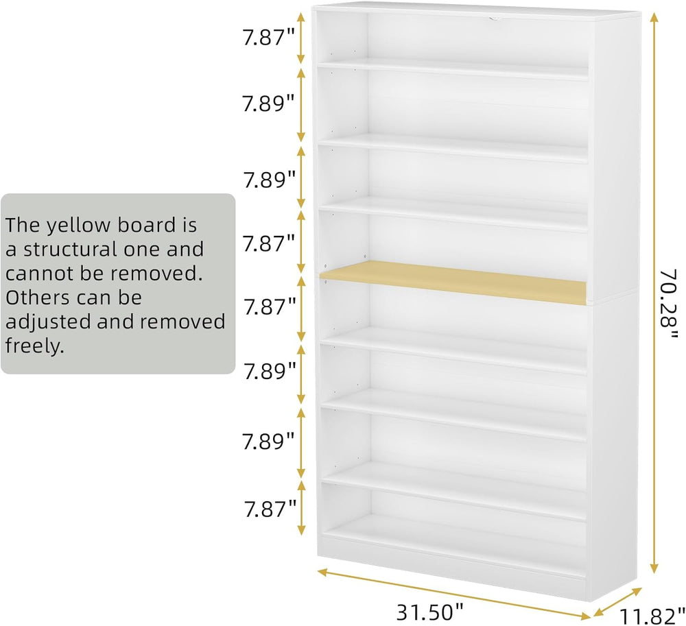 GREATMEET Wood Shoe Rack for Closet, Freestanding Wooden Shoe Storage Organiz...
