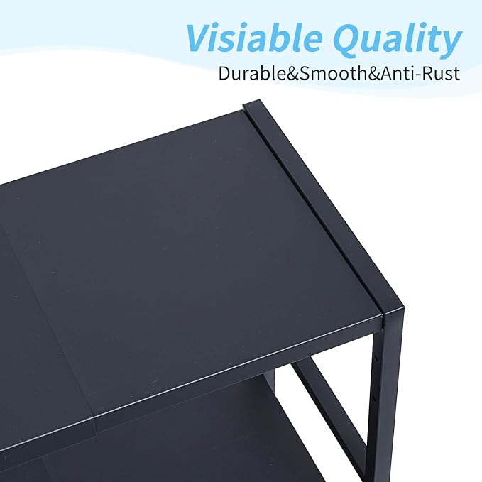 2-Tier Expandable Metal Storage Shelves, 150LBS Heavy Duty Shelving Units and - Image 9