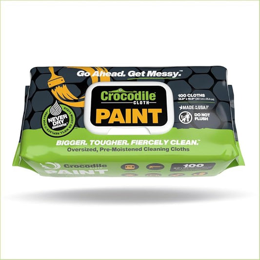 Crocodile Cloth Paint Cleaning Wipes, Adhesive & Caulk Removal – Painters - Image 2