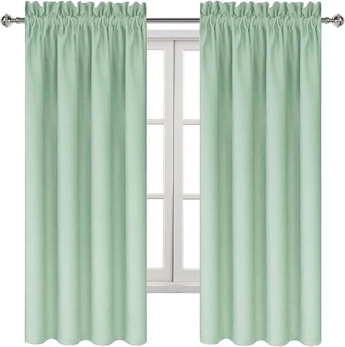 DWCN Blackout Curtains Room Darkening Thermal Insulated Bedroom Curtains Window - Image 9