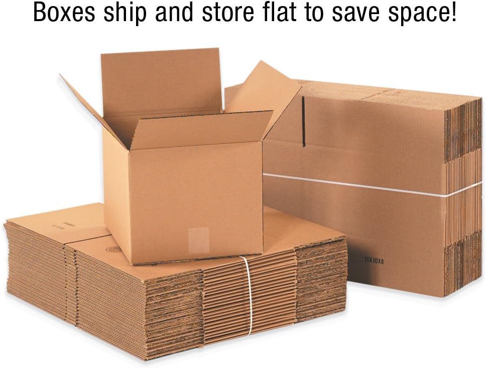 Box USA Storage Bins Small 9"L x 4"W x 4 1/2"H 50-Pack - Corru...