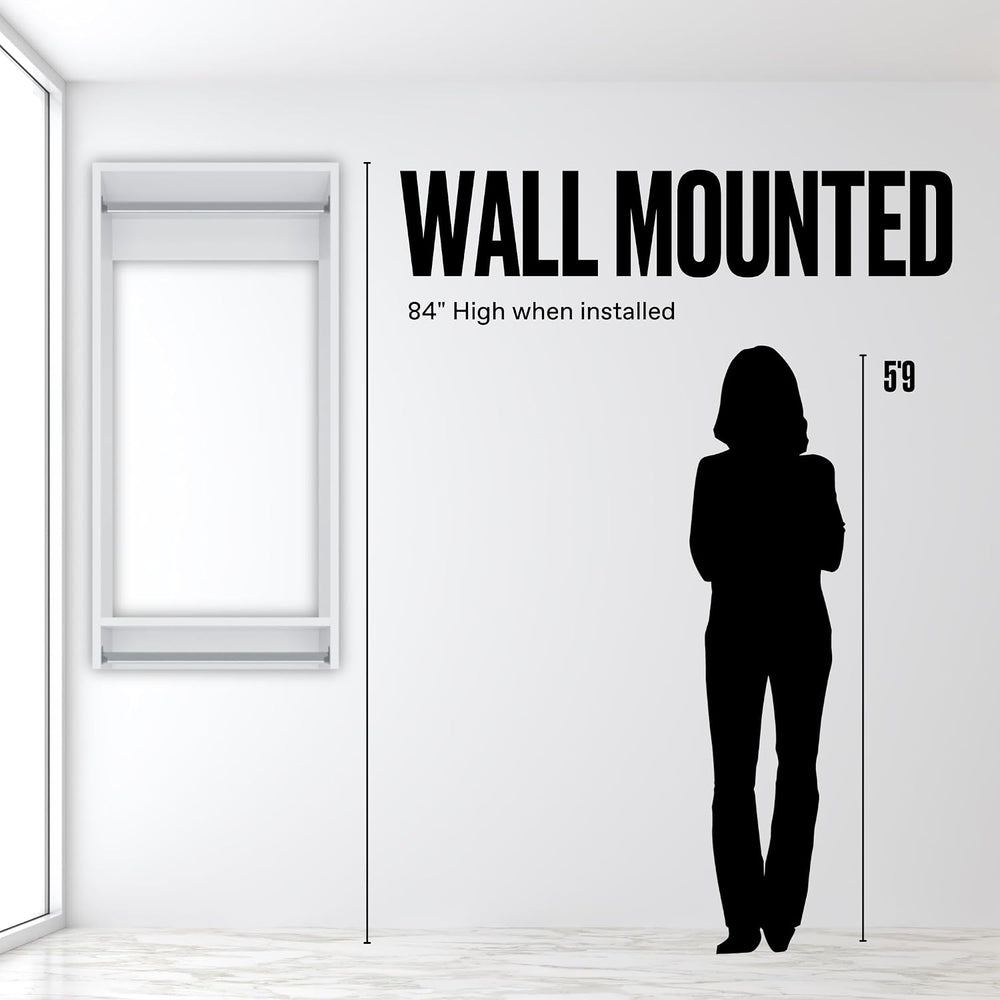 Medium Hanging Closet Unit - Modular Closet System For Hanging - Corner Close...