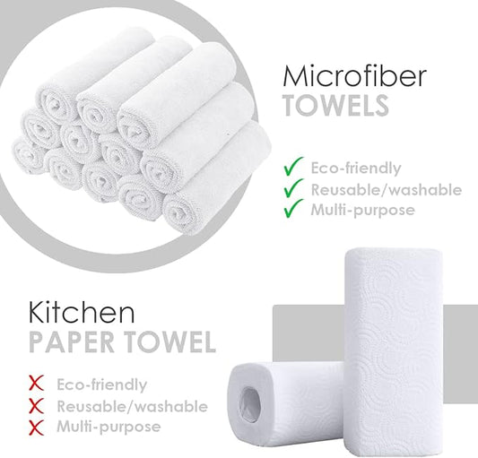 Avalon Towels Microfiber Cleaning Cloths Size 16" x 16", Highly Absorbent - Image 2