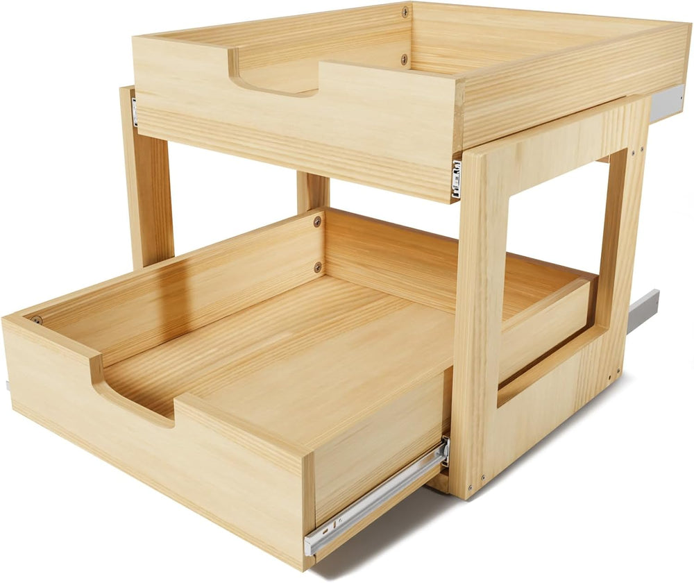 Pull Out Cabinet Organizer, 23''W×21''D Sliding Drawers for C...