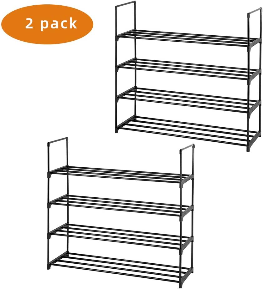 lapday Sturdy Shoe Rack, Free Standing Easy Assembled Shoe Storge Organizer f...