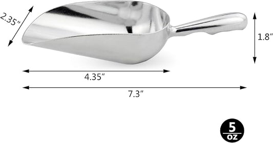 New Star Foodservice 34509 One-Piece Cast Aluminum Round Bottom Bar Ice Flour - Image 2