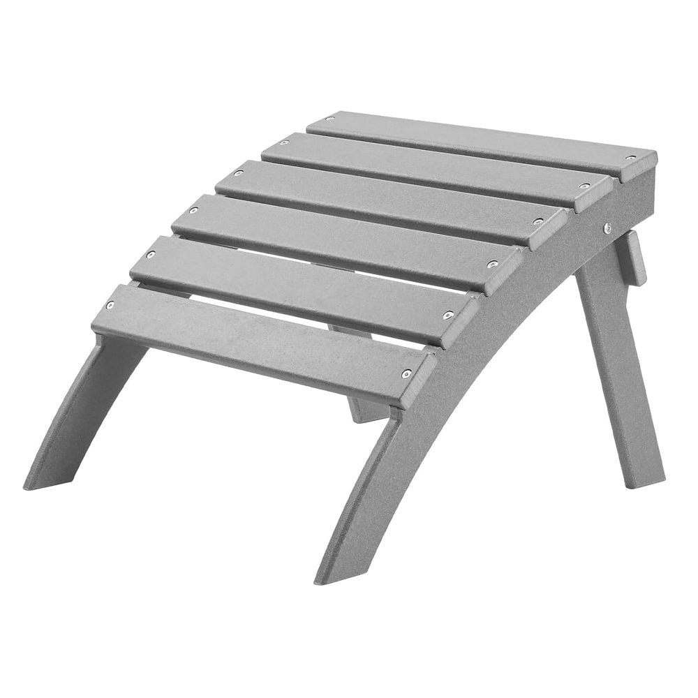 VEVOR Adirondack Ottoman, 21.5L x 18.9W x 14.8H Inch HDPE Plastic Folding Adi...