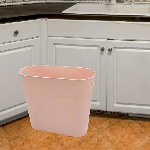 Small Trash Can Plastic Bathroom Wastebasket 3.2 Gallon Slim Garbage Container - Image 7
