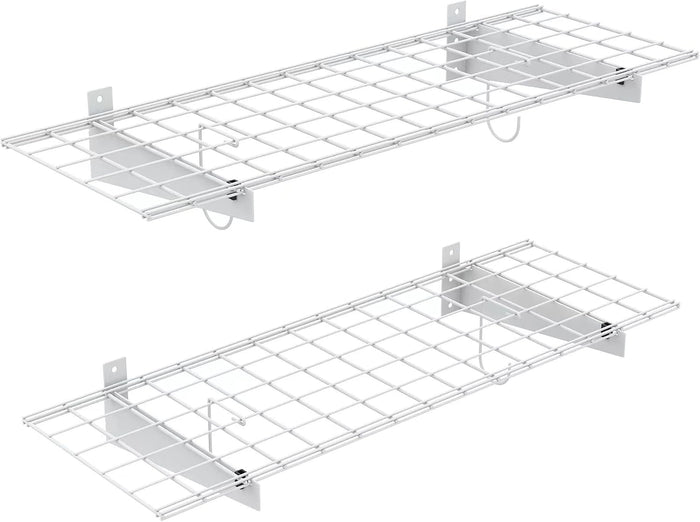 TORACK 2-Pack Garage Wall Shelves, 15"x45" Wall Mounted Wire Shelves