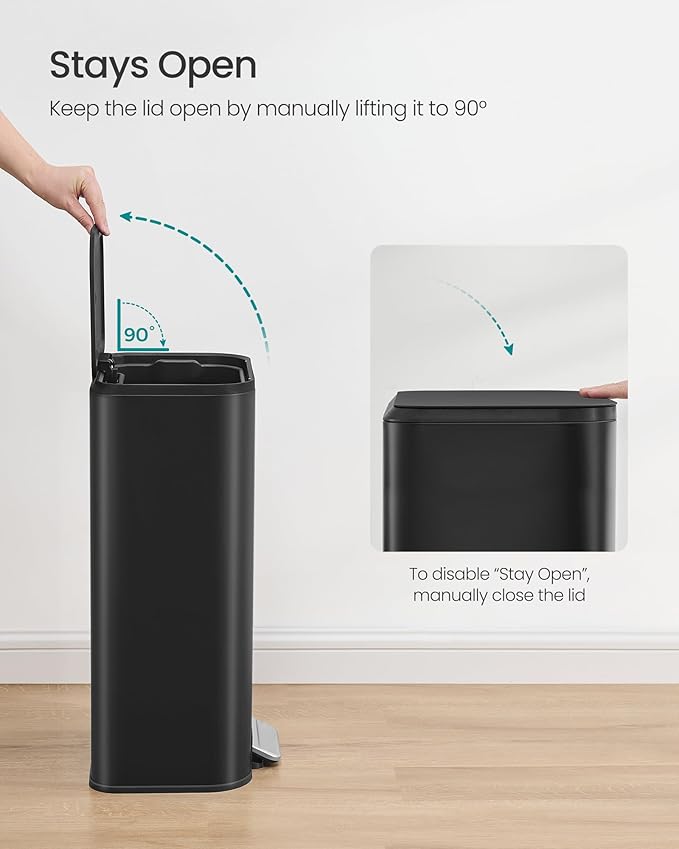 SONGMICS Kitchen Trash Can, 8-Gallon Garbage Can - Image 6