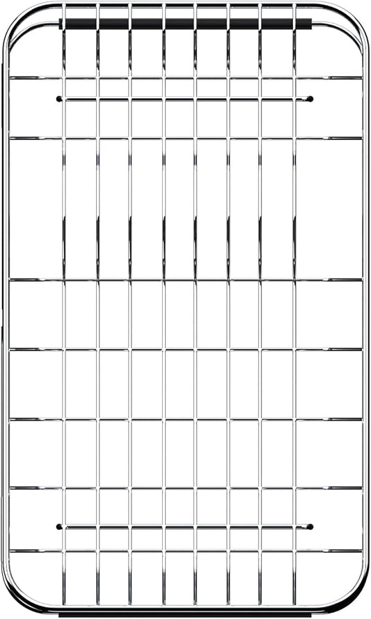 Stainless Steel Dish Drying Rack, Expandable Fruit & Vegetable Drain Rack over - Image 2