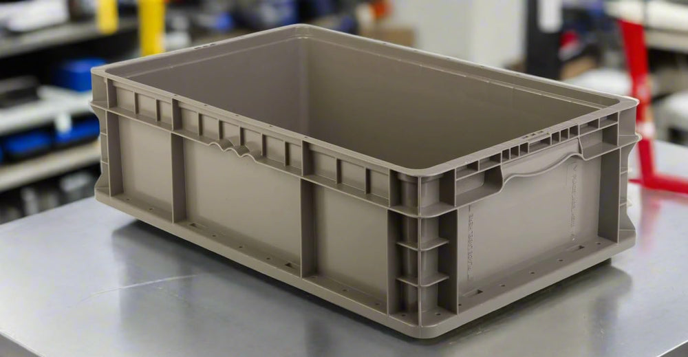 Hudson Exchange 24 x 15 x 7.5" Straight Wall Handled Storage Container T...