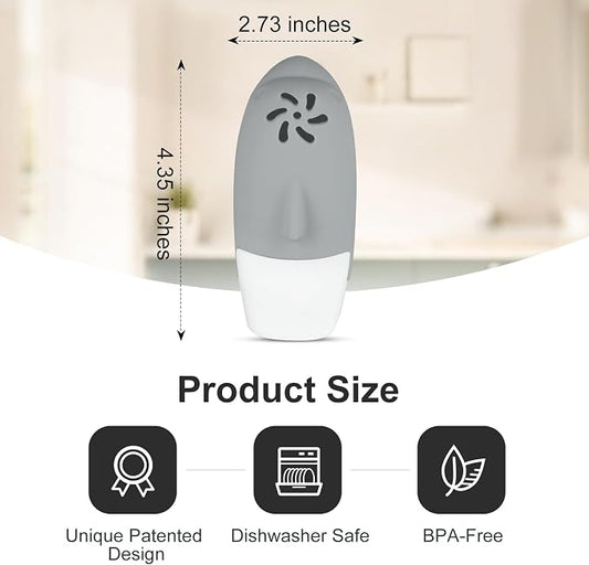 Asltw Upgrade Cute Fridge Deodorizer, Dolphin Fridge Cleaner, Freezer Odor - Image 2