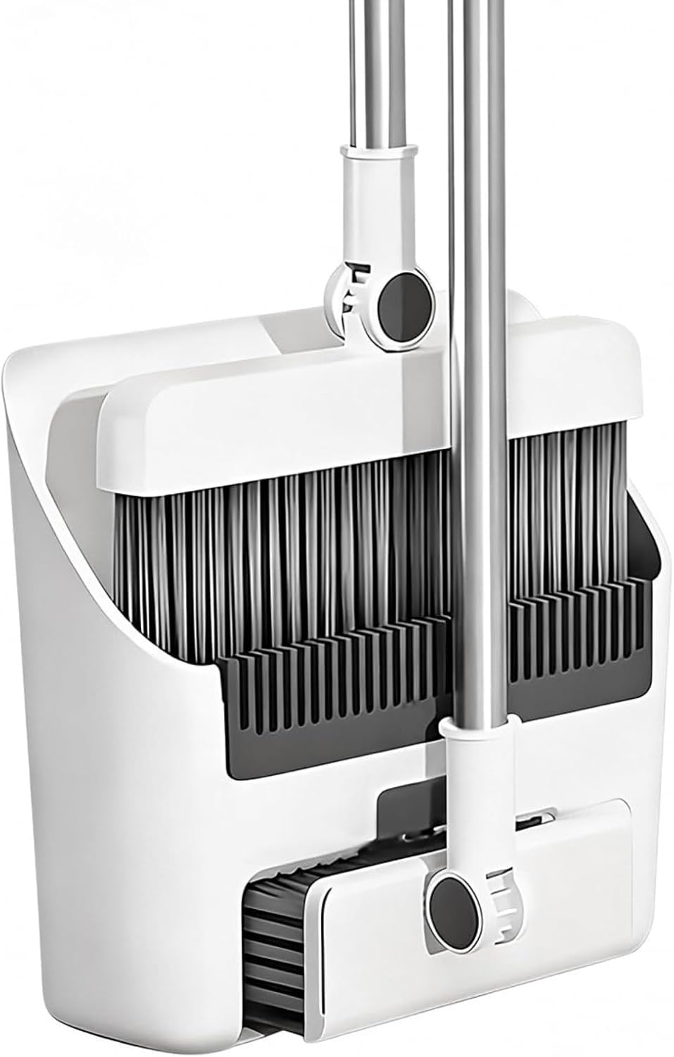 Foldable Broom and Dustpan Combo Set, Standing Cleaning Set for Home Kitchen Office Floor, Space Saving Sweeping Tools