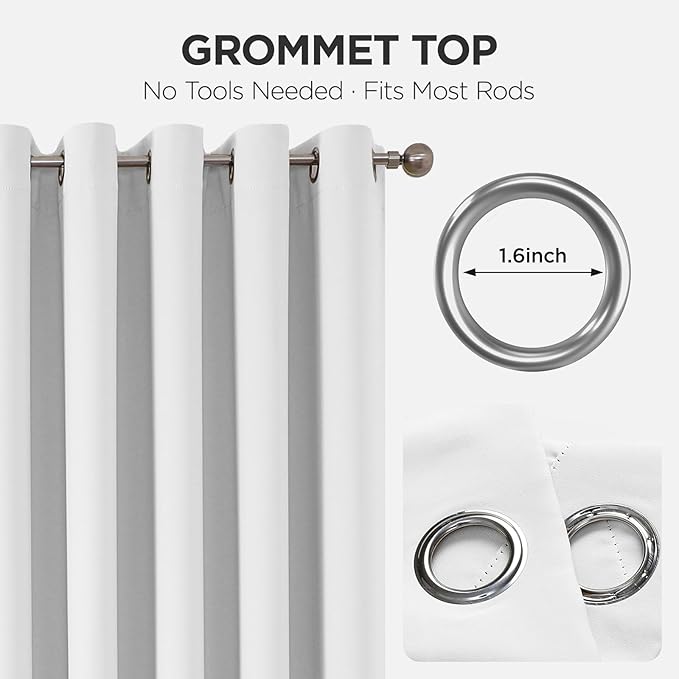 Joydeco Blackout Door Curtain for Doorway Privacy 78 Inches Long, Grommet - Image 9