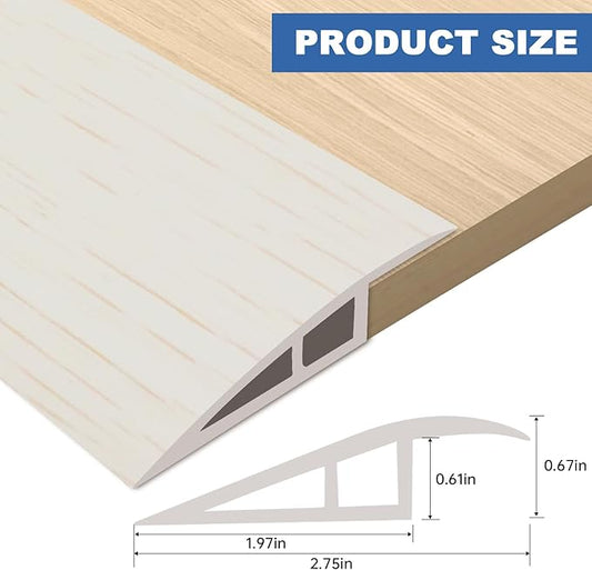 Vinyl Door Threshold Flooring Transition Strip Self Adhesive Carpet Edging Strip - Image 2