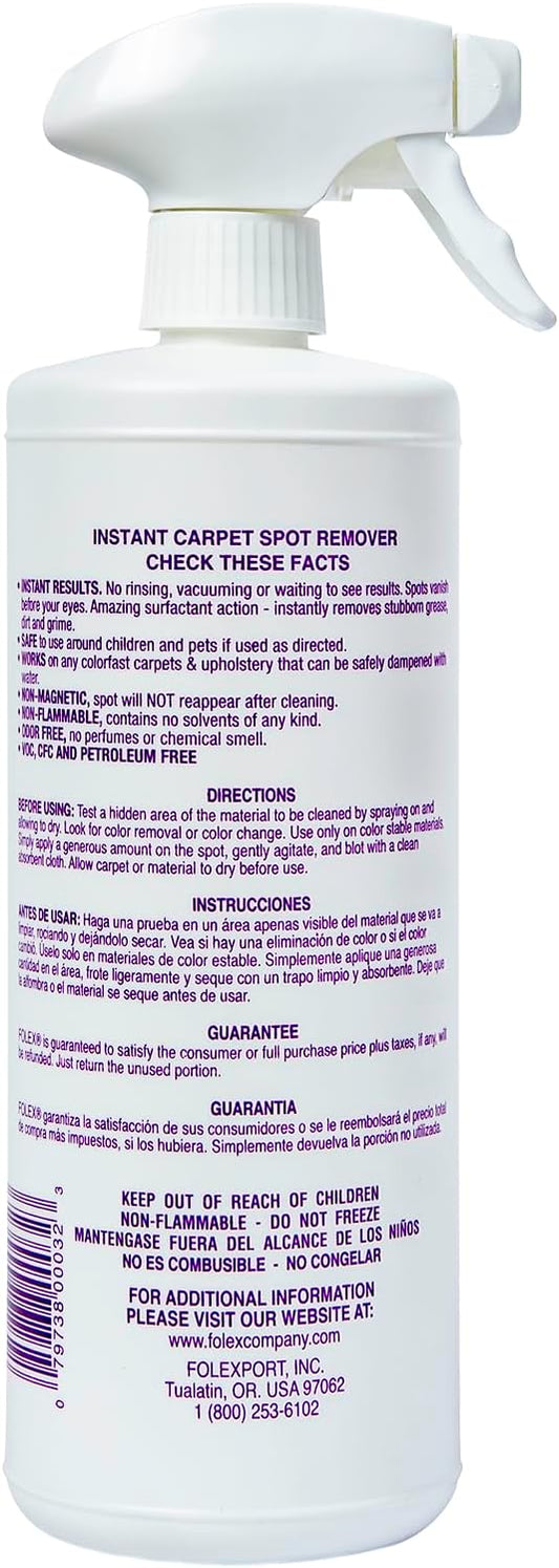 FOLEX 32 oz Instant Carpet Spot Remover Carpet Cleaner - Image 2