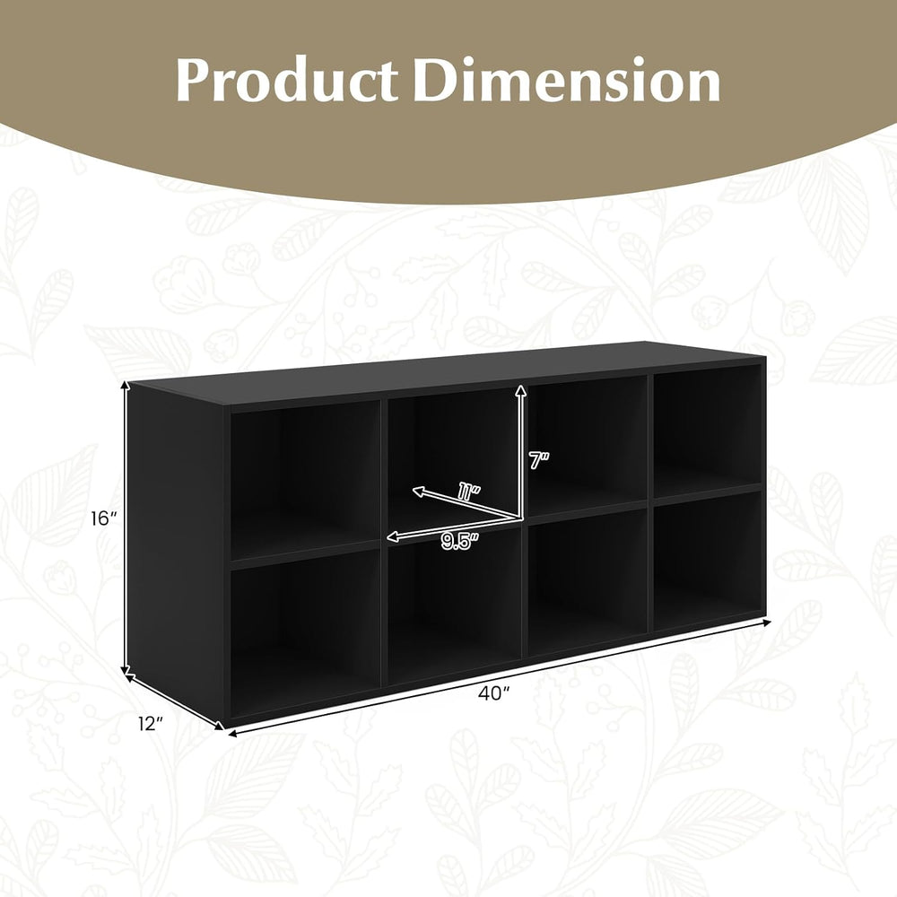 GIANTEX Shoe Bench 8 Cubes, 40" Entryway Bench with Storage, 8-Cubby Sho...