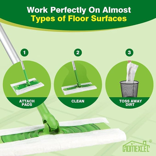 HOMEXCEL Dry Sweeping Cloths Pads Compatible - Image 2