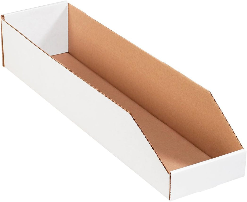 Box USA Storage Bins Large 4"L x 24"W x 4 1/2"H 50-Pack - Corr...