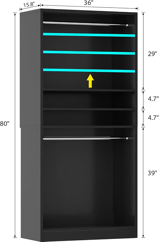 Unikito 3FT Freestanding Closet System - Image 7