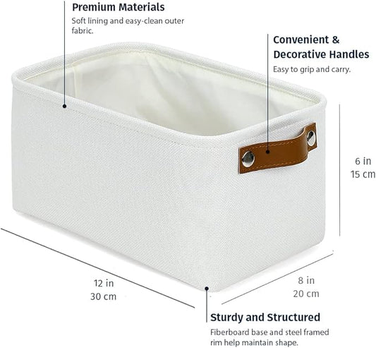 OrganiHaus Small Fabric Storage Bins - Image 2