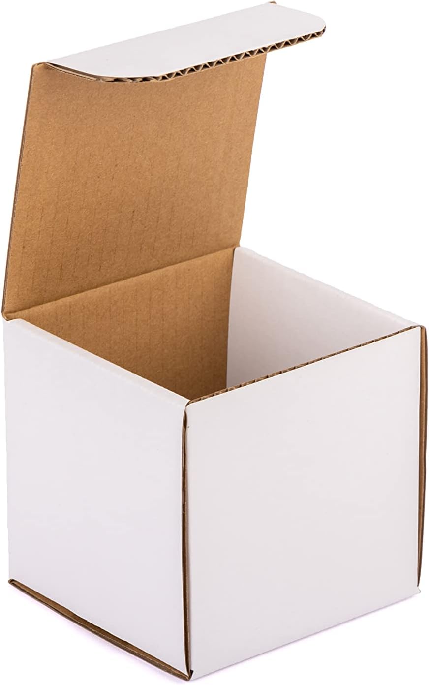50-pack 5x5x5 Shipping Boxes with Lids for Mailing, packaging and Storage, 5x...