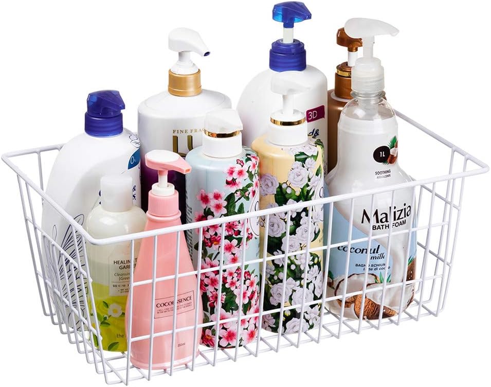 SANNO 15.7" Freezer Baskets Wire Storage Baskets Bin Organizer Food,Kitc...