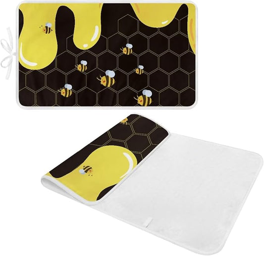 Cute Ironing Mat for Table top Washer, Countertop, Bee Portable Iron Pad - Image 2