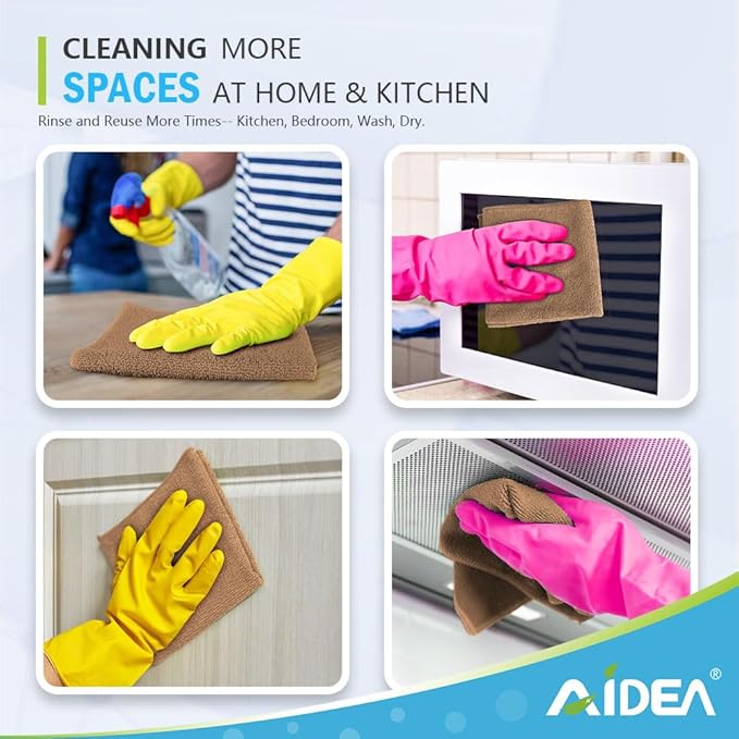 AIDEA Microfiber Cleaning Cloth-12PK, Soft Microfiber Towels - Image 7
