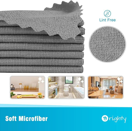 Orighty Cleaning Cloths 12x12 inch, Highly Absorbent Microfiber Cleaning - Image 2