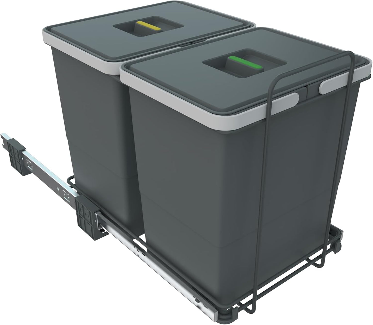 ELLETIPI 1954 Elletipi PF01 34B2 Removable Differential Bin for Base, Plastic and Metal, Grey, 30x45x36 cm