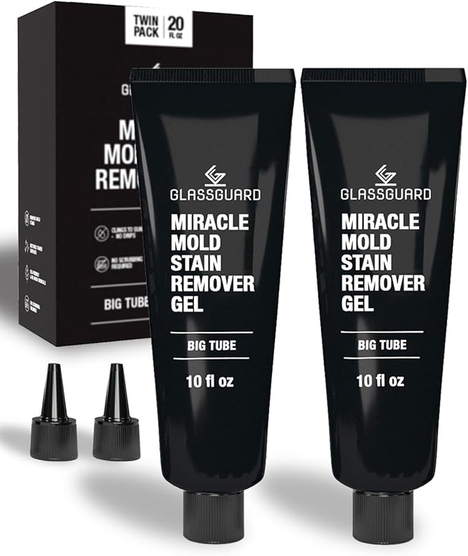 GlassGuard Miracle Stain Removal Gel Pack of 2 — Thick Gel Cleaner by Glassguard