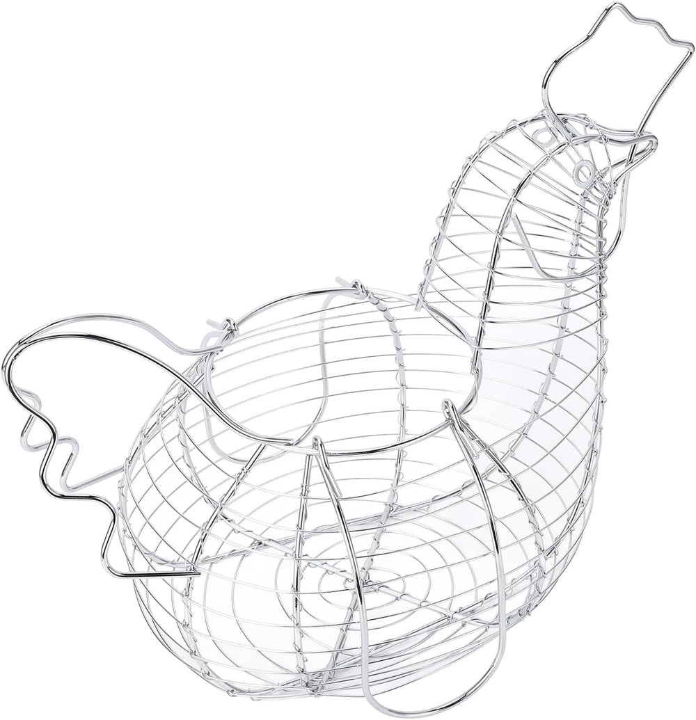 Chicken Shaped Egg Basket Fruit Storage Wire Basket for Home Kicthen