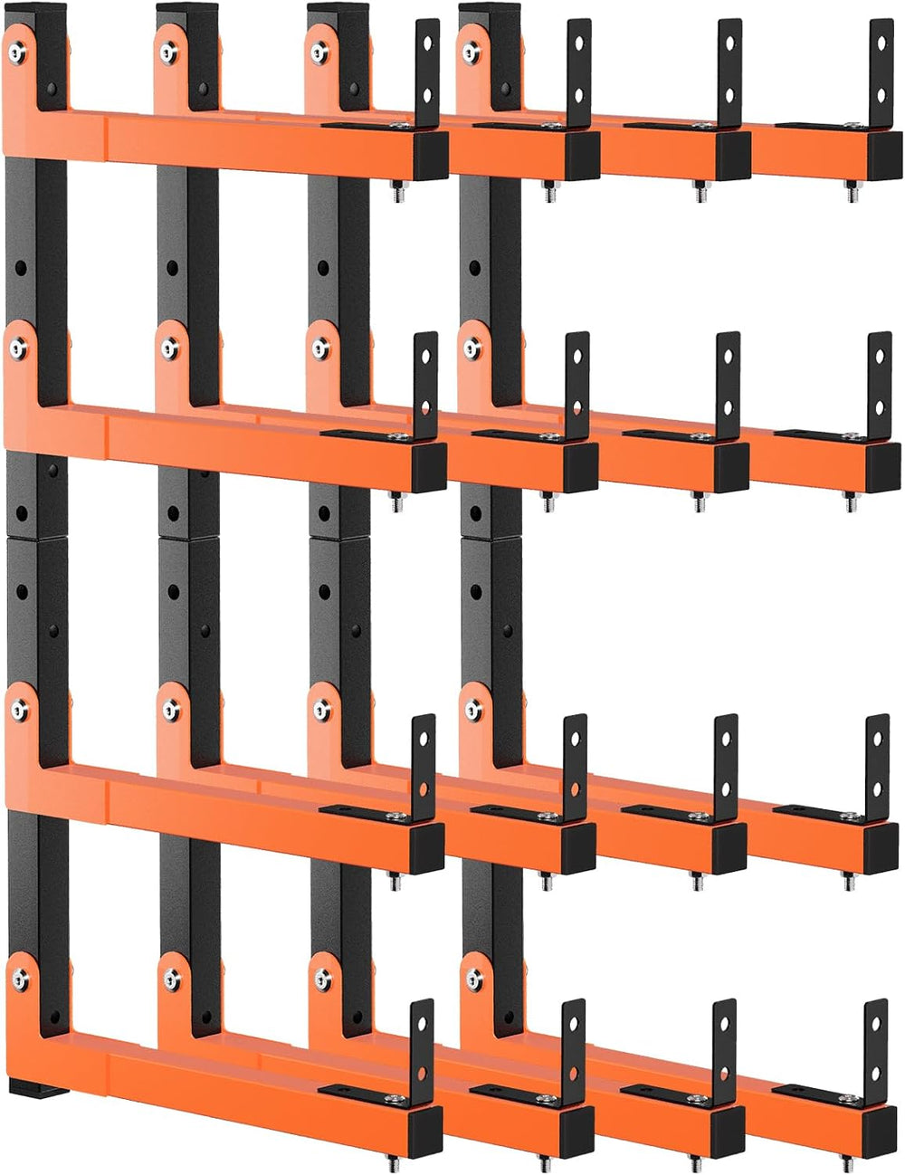 32" Lumber Storage Rack, Upgrade Folding Lumber Rack Wall Mount, Heavy D...