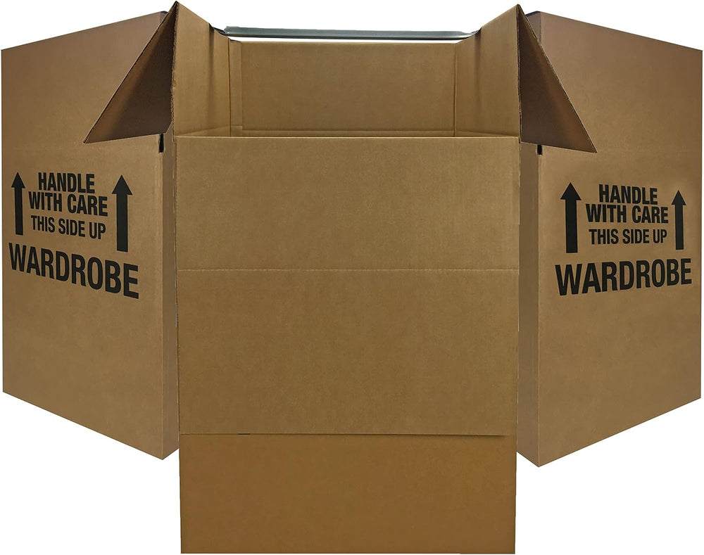 UBOXES Space Savers Wardrobe Moving Boxes With Hanger 20" x 20" x 3...
