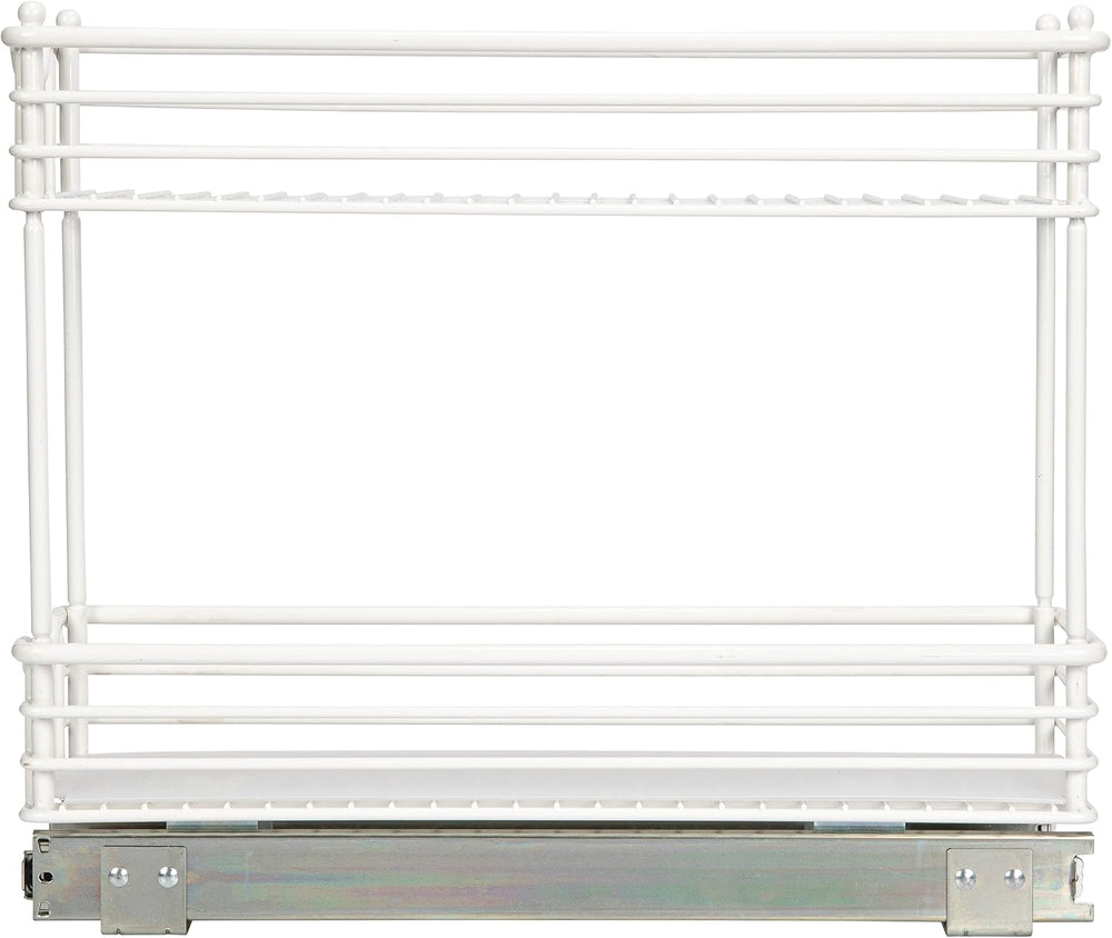 Household Essentials White Steel Artisan Organizer with Plastic Liners, 2-Tie...