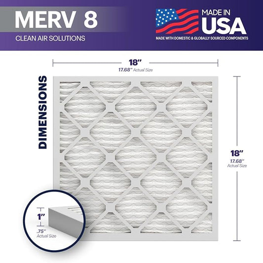BNX TruFilter 18x18x1 Air Filter MERV 8 - Image 2