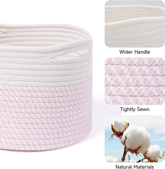 Small Basket for Organizing | Cube Shelf Closet Storage Baskets | 9.7×9.7×7.1” - Image 2