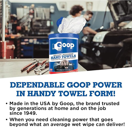 GOOP Multi-Purpose Waterless Hand Cleaner Towels - Image 2