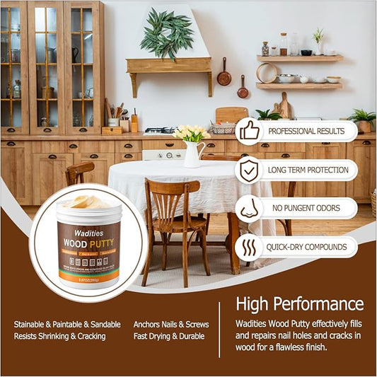Natual Wood Filler, Natual Wood Putty, Paintable Stainable Wood Repair Putty - Image 2