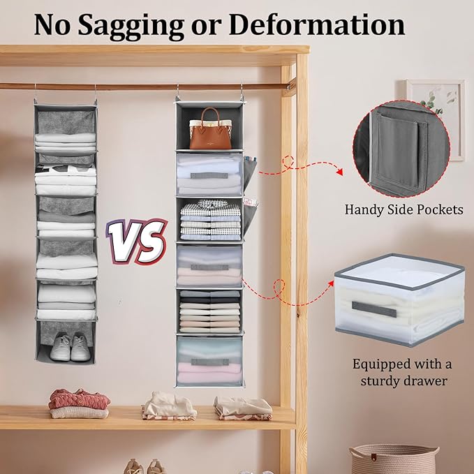 6-Tier Hanging Closet Organizer - Image 6