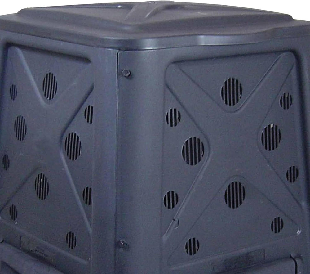 Redmon Outdoor Compost Bin with Lift Off Lid, 4-Door Access & Vent Holes,...