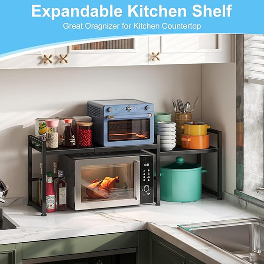 44.3 Inches Expandable Metal Storage Shelves, 150LBS Heavy Duty Shelving Units - Image 2