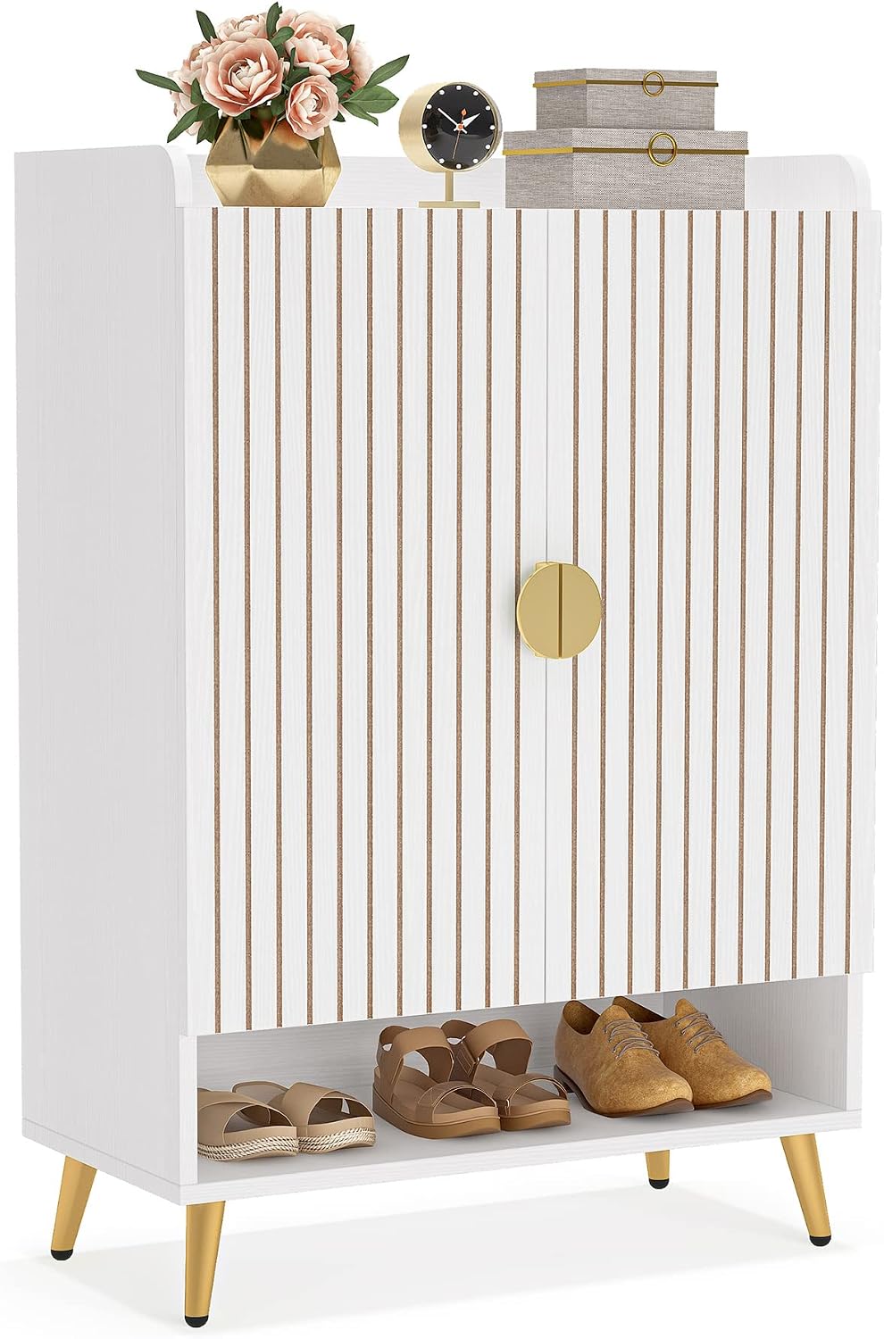 Tribesigns Shoe Cabinet with Doors, 6-Tier Shoe Storage for Entryway